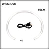 USB Rechargeable Luminous Collar Adjustable Led Glowing Dog Collar for Large Small Dogs Cat Night Light Collar Pet Safety Harnes