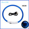 USB Rechargeable Luminous Collar Adjustable Led Glowing Dog Collar for Large Small Dogs Cat Night Light Collar Pet Safety Harnes