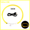 USB Rechargeable Luminous Collar Adjustable Led Glowing Dog Collar for Large Small Dogs Cat Night Light Collar Pet Safety Harnes